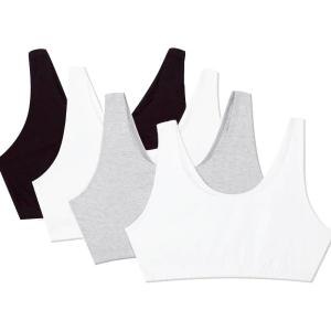 imageFruit of the Loom Womens MultiPack Tank Top Style Sports BraBlackWhtWhtHeather Grey