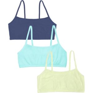 imageFruit of the Loom Womens Spaghetti Strap Cotton Sports BraAllDay ComfortLentilAruba BlueDutch Blue