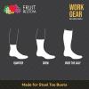 imageFruit of the Loom Mens 10 Pack Everyday Work Crew Socks Grey Shoe Size 612 Sock Size 1013
