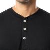 imageFruit of the Loom Mens 2Piece Jersey Knit Pajama SetBlackGrey Heather