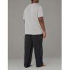 imageFruit of the Loom Mens 2Piece Jersey Knit Pajama SetGrey HeatherBlack