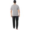 imageFruit of the Loom Mens 2Piece Jersey Knit Pajama SetGrey HeatherBlack