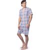 imageFruit of the Loom Mens Broadcloth Short Sleeve Pajama SetIvoryBlueRed Plaid