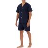 imageFruit of the Loom Mens Broadcloth Short Sleeve Pajama SetMidnight Blue