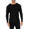 imageFruit of the Loom Mens Classic Midweight Waffle Thermal Underwear Crew TopBlack