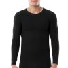 imageFruit of the Loom Mens Classic Midweight Waffle Thermal Underwear Crew TopLight Grey HeatherBlack Soot 2 Pack