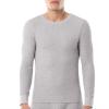 imageFruit of the Loom Mens Classic Midweight Waffle Thermal Underwear Crew TopLight Grey HeatherBlack Soot 2 Pack