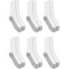 imageFruit of the Loom Mens Essential 6 Pair Pack Casual Socks with Cushion and Arch SupportWhite