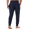 imageFruit of the Loom Mens Jersey Knit Jogger Sleep Pant 1 and 2 PacksGrey HeatherNavy