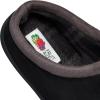 imageFruit of the Loom Mens Memory Foam Slippers  Microsuede Clogs  IndoorOutdoor Machine Washable Zapatillas CmodasBlack