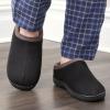 imageFruit of the Loom Mens Memory Foam Slippers  Microsuede Clogs  IndoorOutdoor Machine Washable Zapatillas CmodasBlack