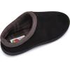 imageFruit of the Loom Mens Memory Foam Slippers  Microsuede Clogs  IndoorOutdoor Machine Washable Zapatillas CmodasBlack