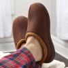 imageFruit of the Loom Mens Memory Foam Slippers  Microsuede Clogs  IndoorOutdoor Machine Washable Zapatillas CmodasBrown