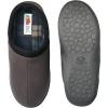 imageFruit of the Loom Mens Memory Foam Slippers  Microsuede Clogs  IndoorOutdoor Machine Washable Zapatillas CmodasGrey
