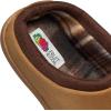 imageFruit of the Loom Mens Memory Foam Slippers  Microsuede Clogs  IndoorOutdoor Machine Washable Zapatillas CmodasTan