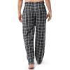 imageFruit of the Loom Mens Soft Flannel Pajama Lounge Sleep PantGrey Plaid