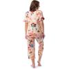 imageFruit of the Loom Womens 360 Stretch Ruffle Sleeve VNeck Tee and Capri Sleep Pajama SetPainters Palette