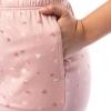 imageFruit of the Loom Womens 360 Stretch Ruffle Sleeve VNeck Tee and Capri Sleep Pajama SetWatercolor Hearts