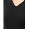 imageFruit of the Loom Womens Waffle VNeck Top and Flannel Pant Sleep SetBlackBerry Plaid