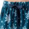 imageFruit of the Loom Womens Waffle VNeck Top and Flannel Pant Sleep SetNavySnowflake