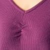 imageFruit of the Loom Womens Waffle VNeck Top and Flannel Pant Sleep SetPurpleFluffy Trees