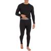 imageFruit of the Loom mens Recycled Premium Waffle Thermal Underwear Long Johns BottomBlack 4 Pack
