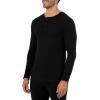 imageFruit of the Loom mens Recycled Waffle Thermal Underwear Henley TopBlack