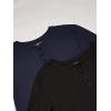 imageFruit of the Loom mens Recycled Waffle Thermal Underwear Henley TopBlackNavy