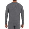imageFruit of the Loom mens Recycled Waffle Thermal Underwear Henley TopGreystone Heather