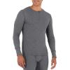 imageFruit of the Loom mens Recycled Waffle Thermal Underwear Henley TopGreystone Heather