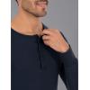 imageFruit of the Loom mens Recycled Waffle Thermal Underwear Henley TopNavy