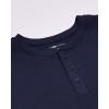 imageFruit of the Loom mens Recycled Waffle Thermal Underwear Henley TopNavy