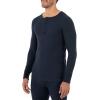 imageFruit of the Loom mens Recycled Waffle Thermal Underwear Henley TopNavy