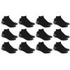 imageFruit of the Loom Mens Dual Defense Low Cut Socks 12 PackBlack