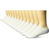 imageFruit of the Loom Mens Dual Defense No Show Socks 12 PackWhite