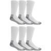 imageFruit of the Loom Mens Durable Cushioned Work Gear Socks with Dual Defense6 Pair PackWhite 6 Pack