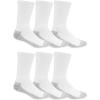 imageFruit of the Loom Mens Essential 6 Pair Pack Casual Socks with Cushion and Arch SupportWhite