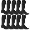 imageFruit of the Loom Mens Work Gear Cushioned Crew Socks 10 PairBlack 10 Pack