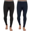 imageFruit of the Loom mens Recycled Premium Waffle Thermal Underwear Long Johns BottomBlackNavy