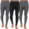 imageFruit of the Loom mens Recycled Premium Waffle Thermal Underwear Long Johns BottomGreystone HeatherGreystone HeatherBlack