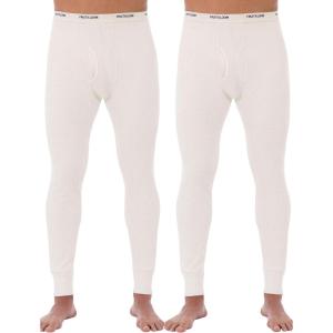 imageFruit of the Loom Mens Classic Midweight Waffle Thermal Underwear Bottoms 1 ampamp 2 PacksNaturalNatural 2pack