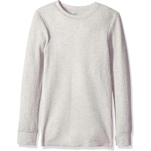 imageFruit of the Loom Mens Classic Midweight Waffle Thermal Underwear Crew TopLight Grey Heather