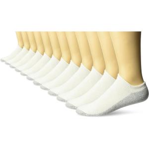 imageFruit of the Loom Mens Dual Defense No Show Socks 12 PackWhite