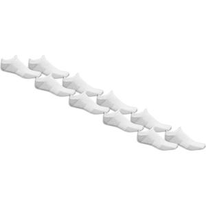 imageFruit of the Loom Mens Essential 6 Pair Pack Casual Cushioned SocksNo Show  White 10 Pack