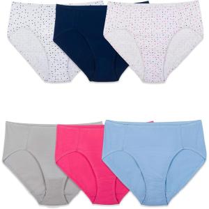 imageFruit of the Loom Womens 6 Pack Cotton Stretch Hi CutHi Cut  Assorted Color
