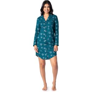 imageFruit of the Loom Womens Flannel Sleep ShirtStarry Snowflakes