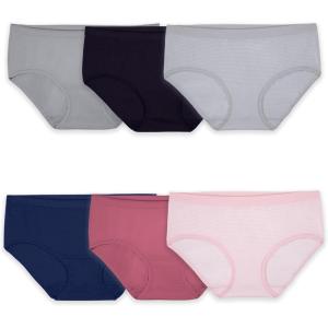 imageFruit of the Loom Womens No Show Seamless Underwear Amazing Stretch ampamp No Panty Lines Available in Plus SizeHipster  6 Pack  Colors May Vary