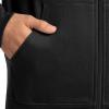 imageFruit of the Loom Eversoft Fleece Full Zip Hoodie SweatshirtBlack Full Zip