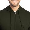 imageFruit of the Loom Eversoft Fleece Full Zip Hoodie SweatshirtDuffle Bag Green Full Zip