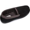imageFruit of the Loom Memory Foam Slippers For Men  Microsuede Venetian  IndoorOutdor Plush Bedroom House Shoes ZapatillasBlack